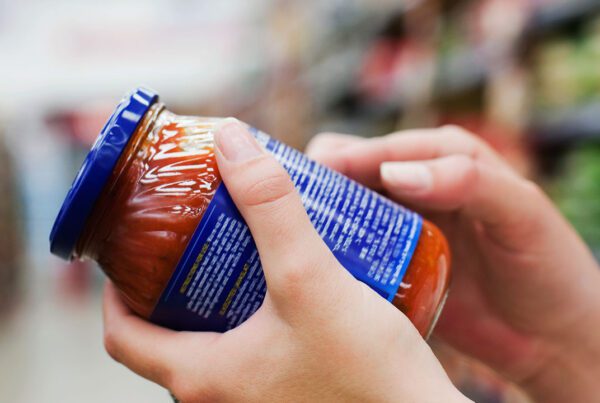 Reading a food label